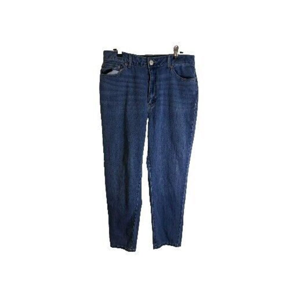 No Boundaries Super Rise Straight Leg Jeans Med Wash  Juniors Size 11 31x26